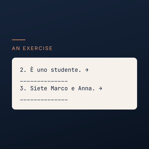 Two exercise items from the book, printed with a blank line to write the answer on.