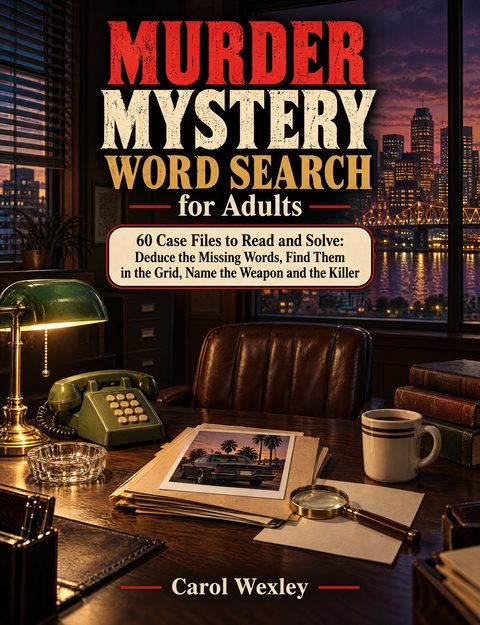 Cover of Murder Mystery Word Search for Adults